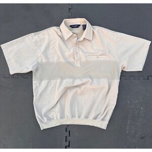 Safe Harbor Sportswear Mens XL Short Sleeve Polo Shirt Knit‎ Chest Detail